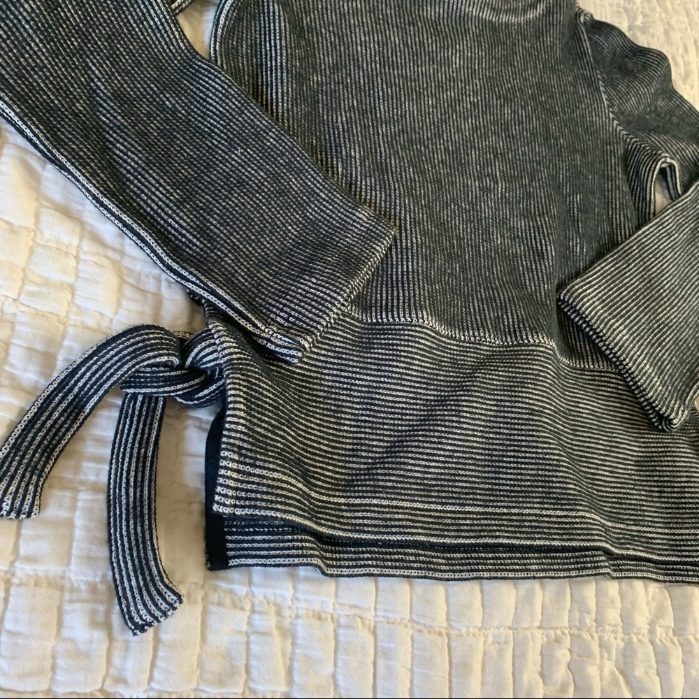 NWT Madewell French Rib Side-Tie Pullover - Picture 9 of 13